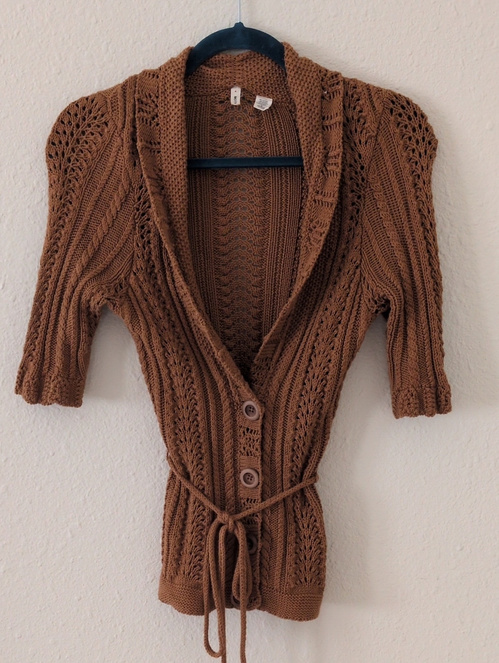 Anthropologie Moth Brown Cardigan Size Small